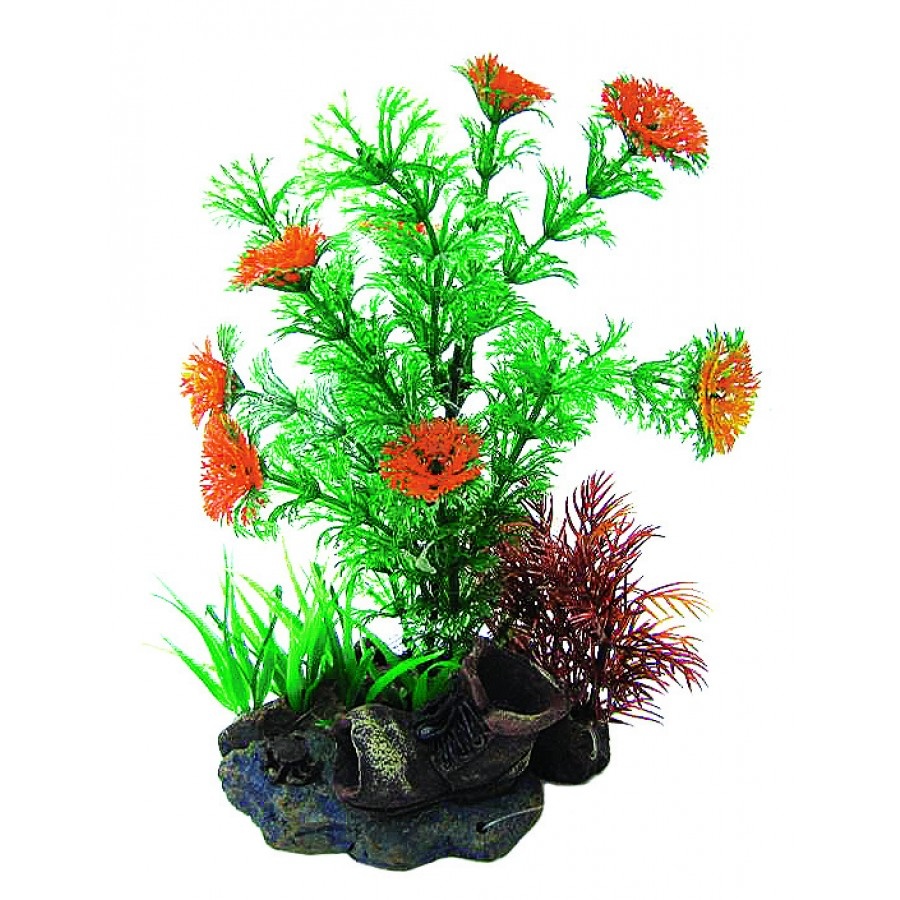 AQUA FIT Boot W Plants Roger s Aquatics Pet Supplies