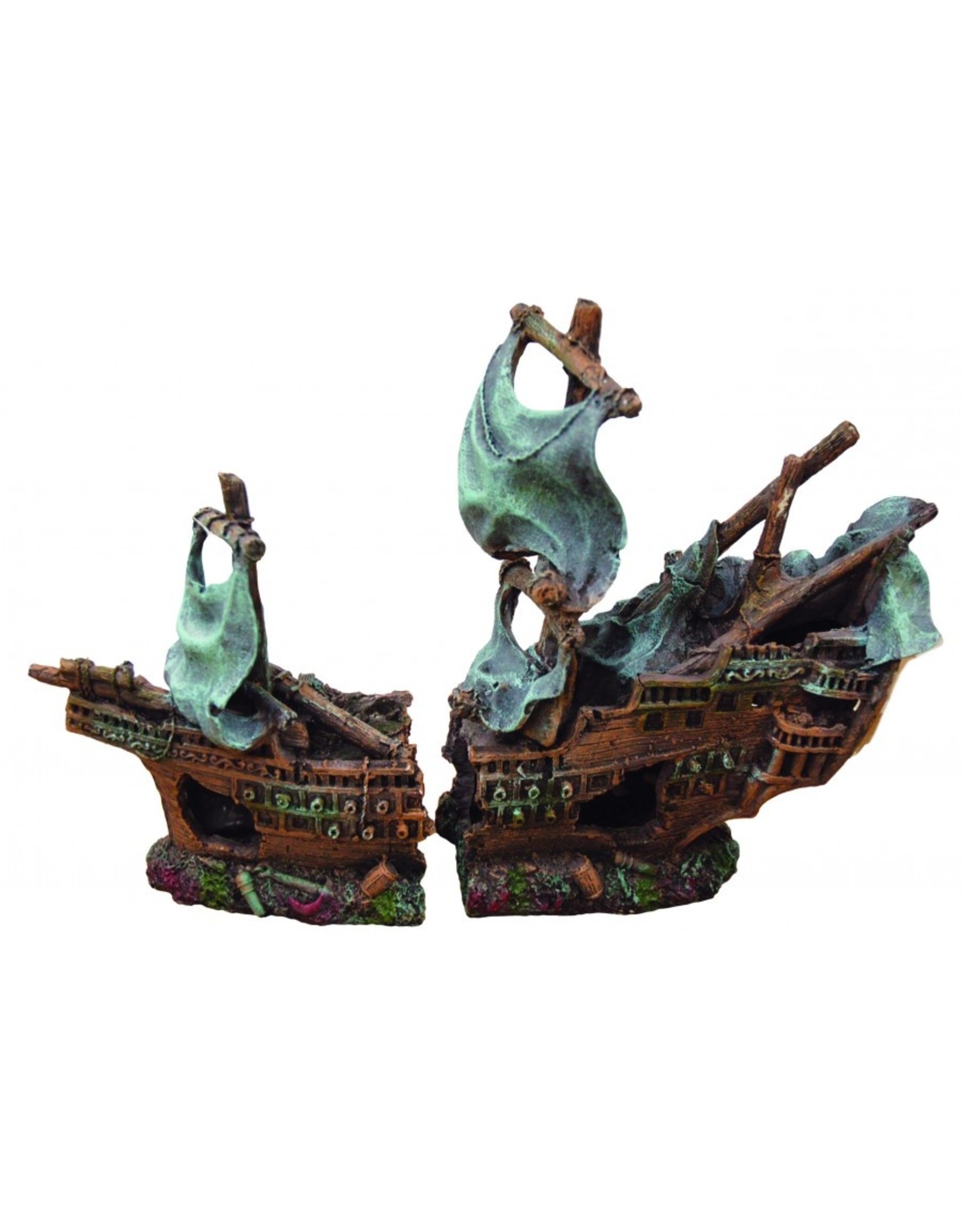 Burgham Aqua-Fit AQUA-FIT Polyresin Shipwreck (2 piece)