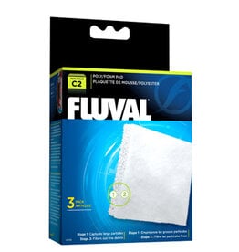 Fluval FLUVAL Poly Foam Pad Replacement 3 Pack