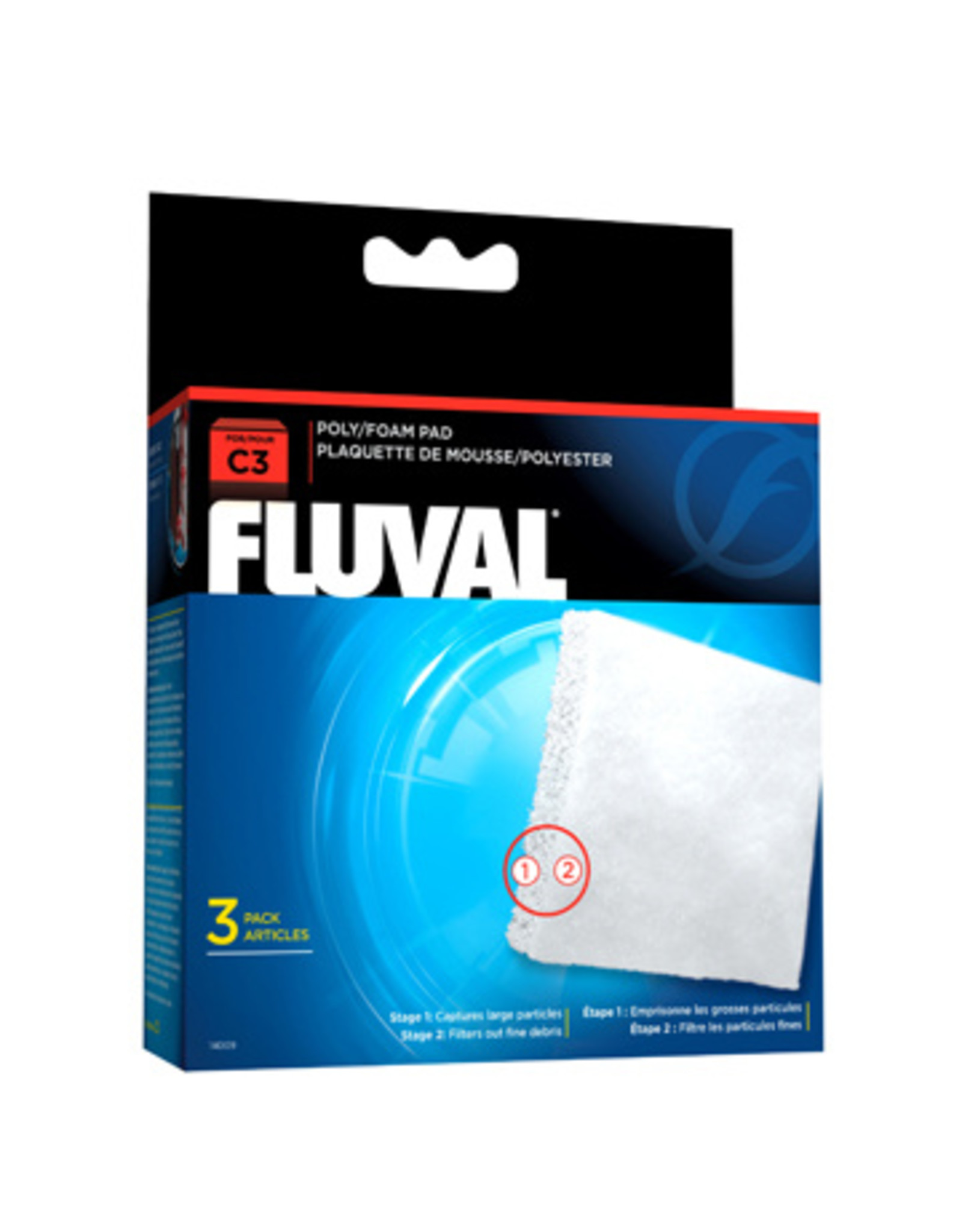 Fluval FLUVAL Poly Foam Pad Replacement 3 Pack