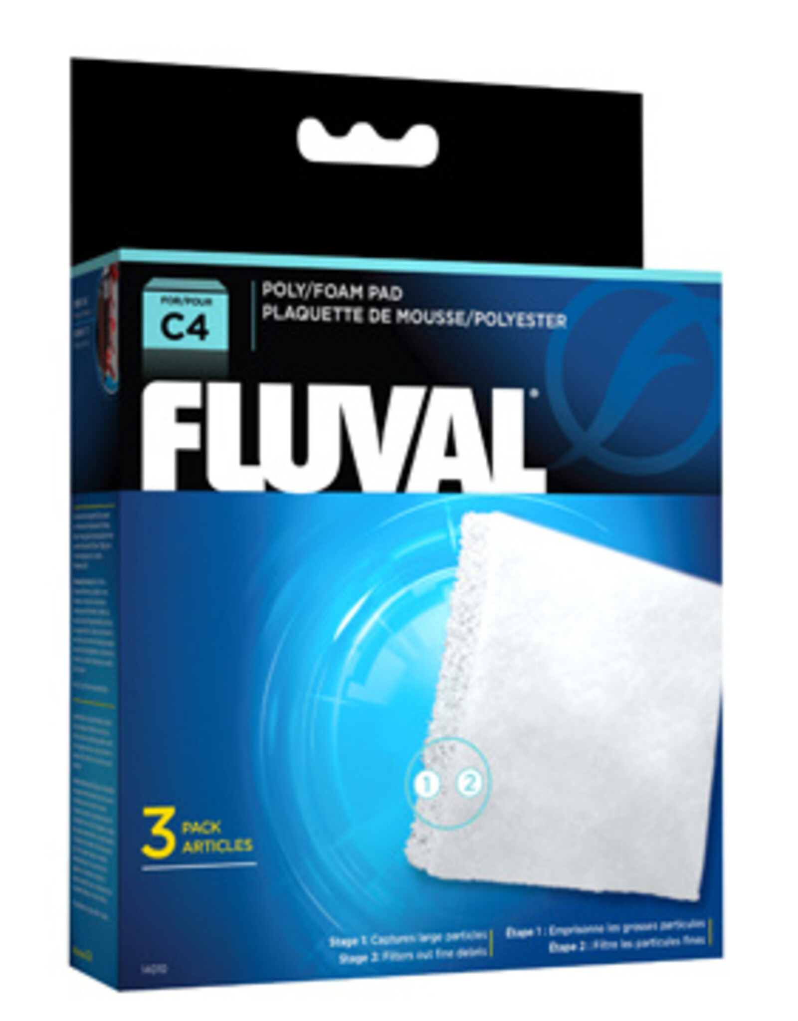Fluval FLUVAL Poly Foam Pad Replacement 3 Pack