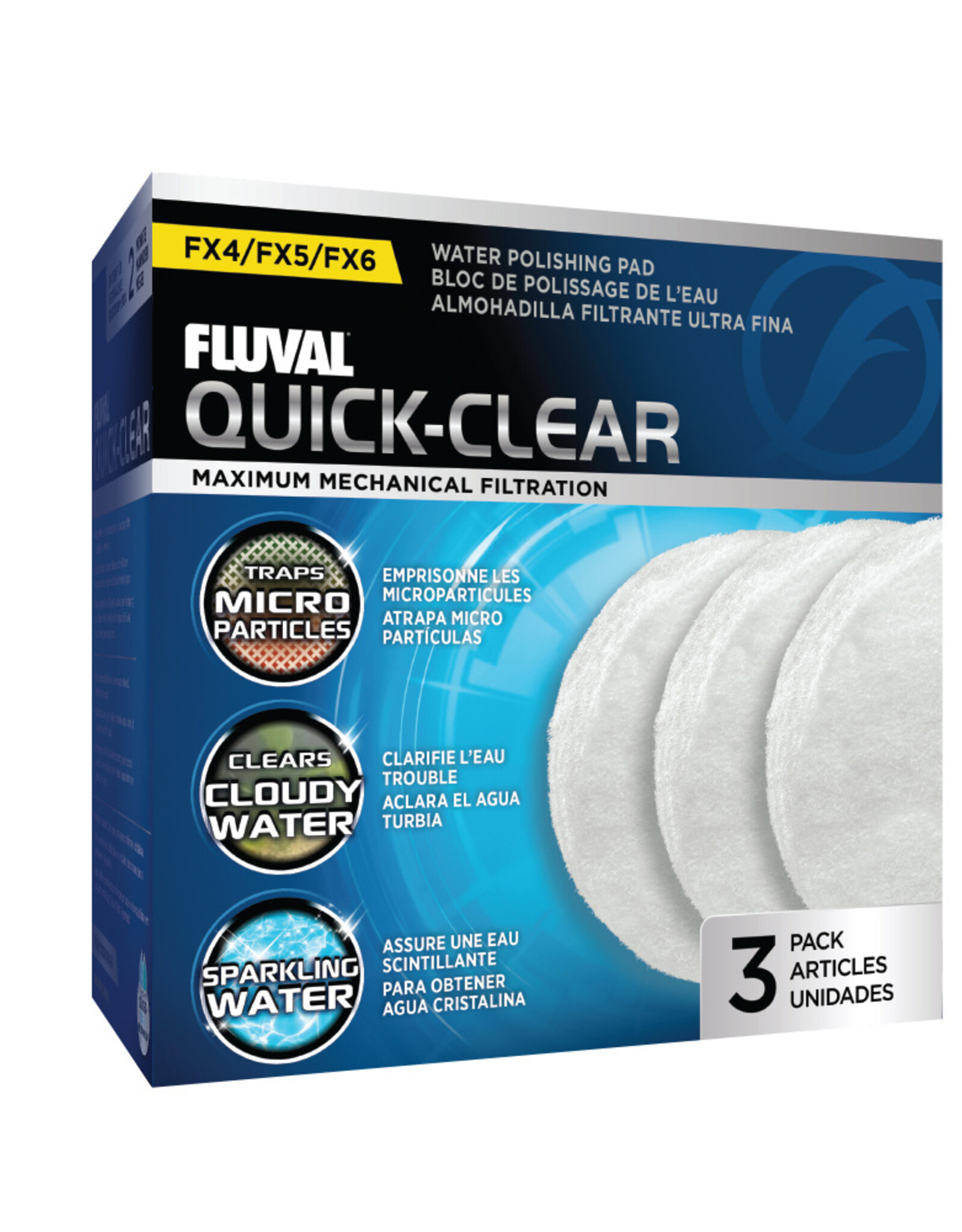 Fluval FLUVAL FX4/5/6 Fine Filter Pad 3 Pack