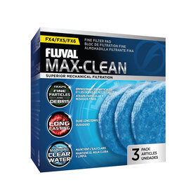 Fluval FLUVAL FX4/5/6 Max-Clean Fine Filter Pad -3 Pack