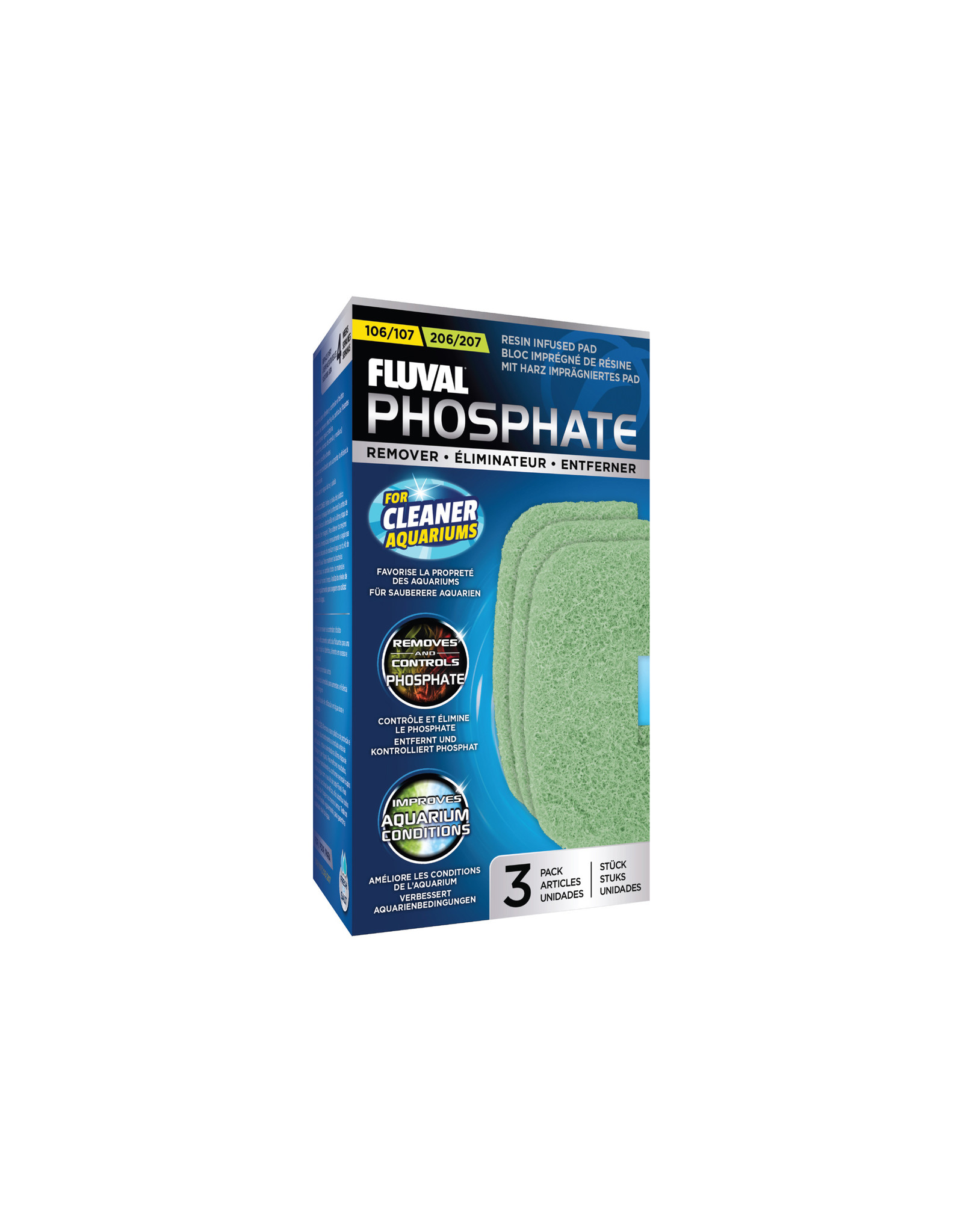 Fluval FLUVAL Replacement Filter Pad 106/107/206/207 3 Pack