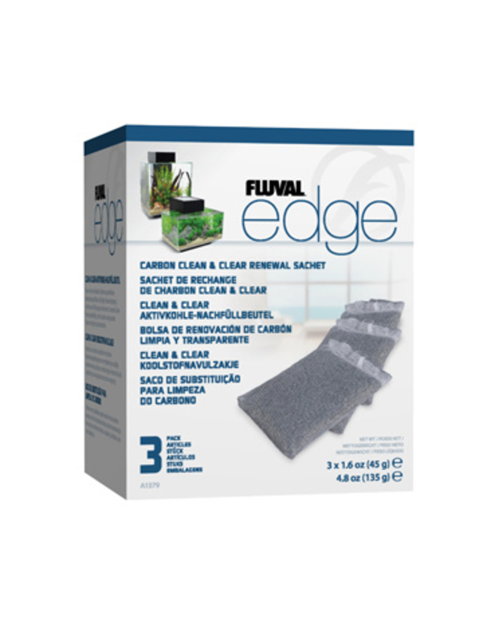 Fluval FLUVAL Edge Replacement Carbon 3 Pack