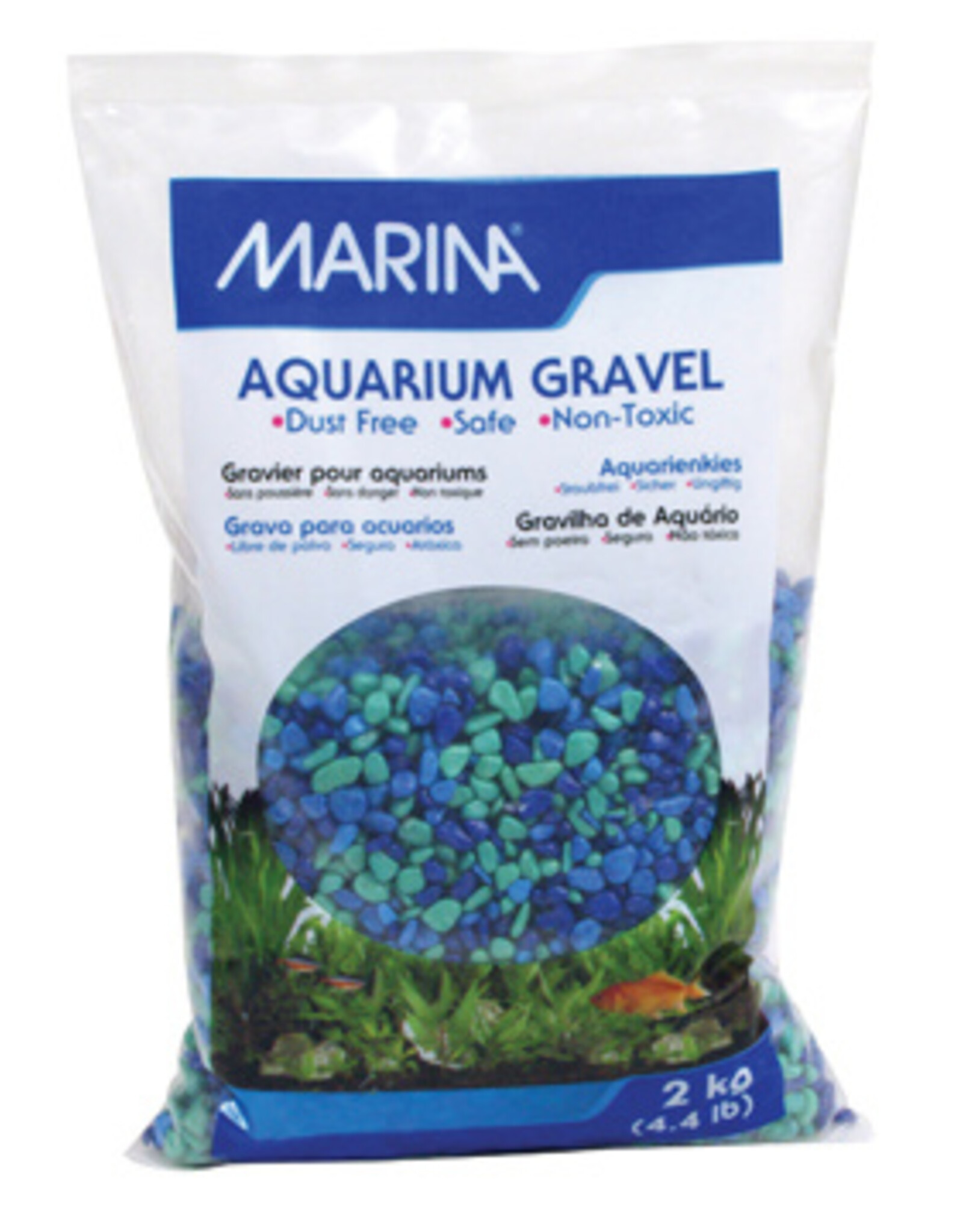 Marina MARINA Aquarium Gravel Tri-Color Blue