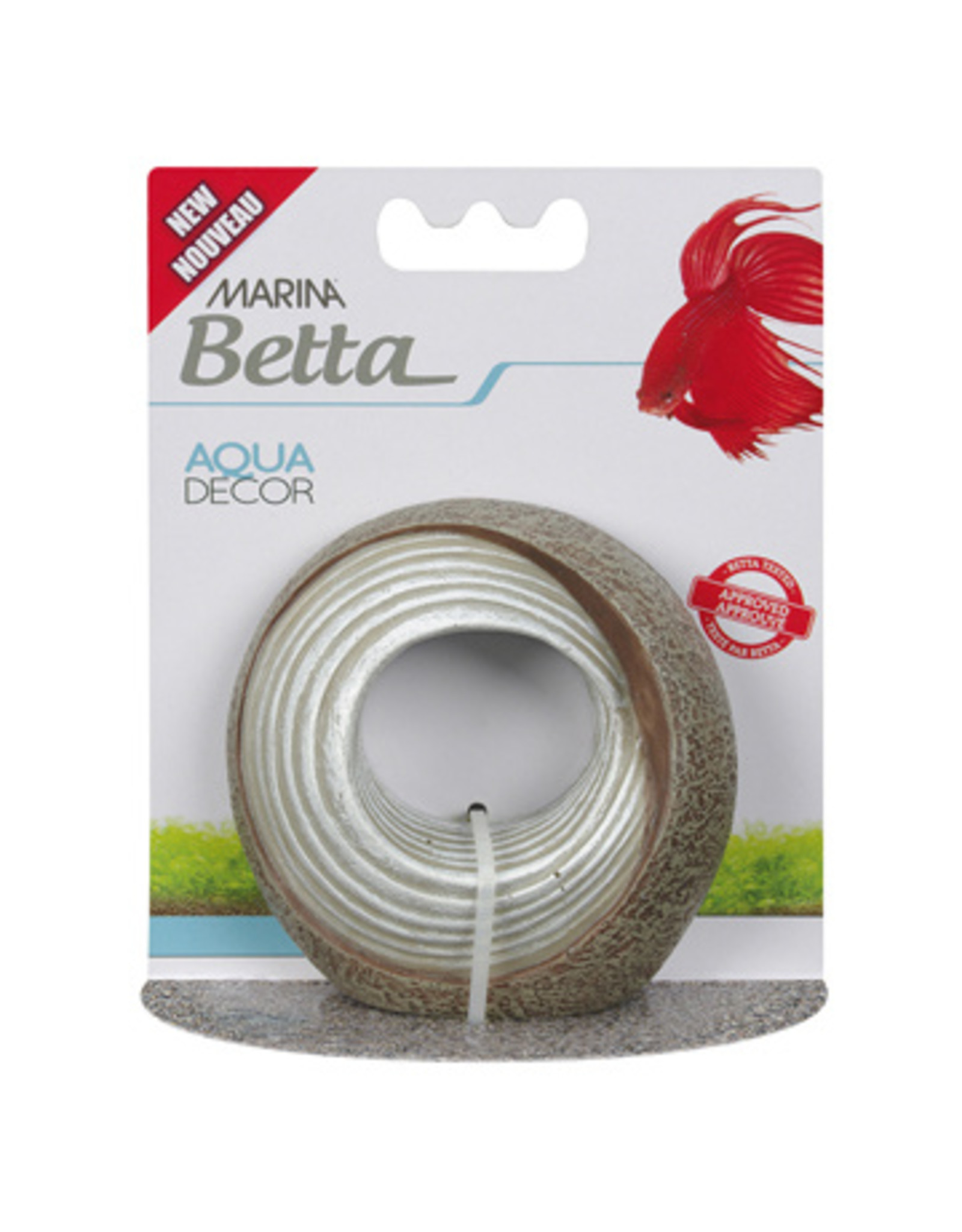 MARINA Betta Ornament Stone Shell Roger's Aquatics & Pet Supplies