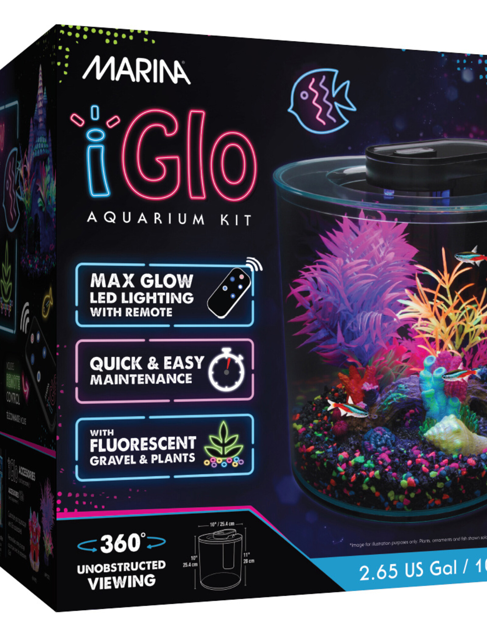 Marina MARINA iGlo Aquarium Kit 2.65G (360°)