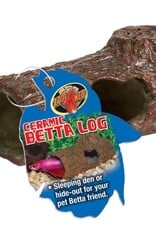 Zoo Med ZOO MED Betta Ceramic Log Small Sinking Hanger Tag