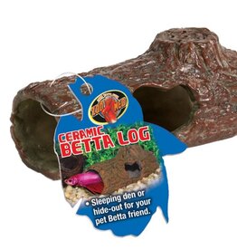 Zoo Med ZOO MED Betta Ceramic Log Small Sinking Hanger Tag
