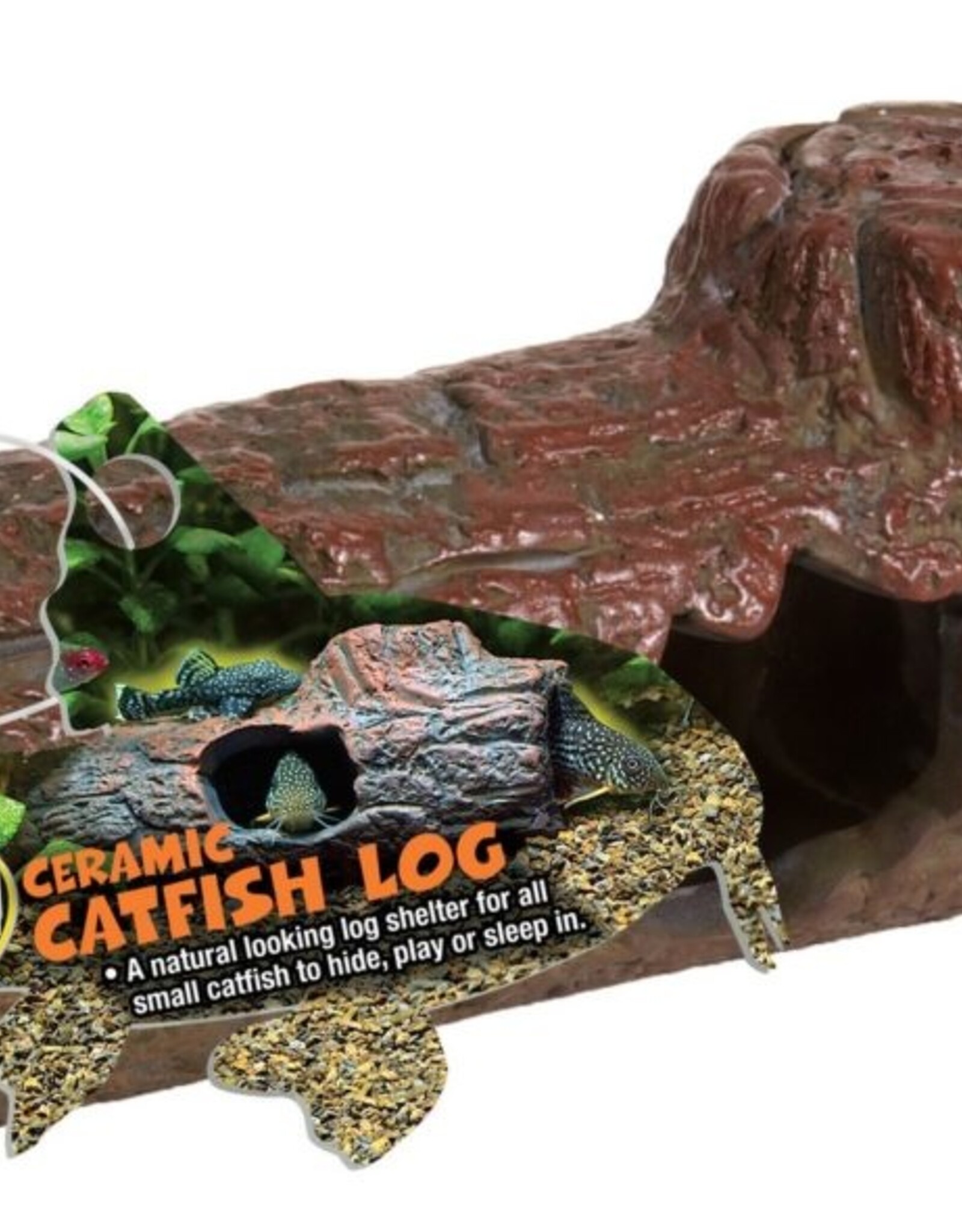 Zoo Med ZOO MED Catfish Ceramic Log Small Sinking