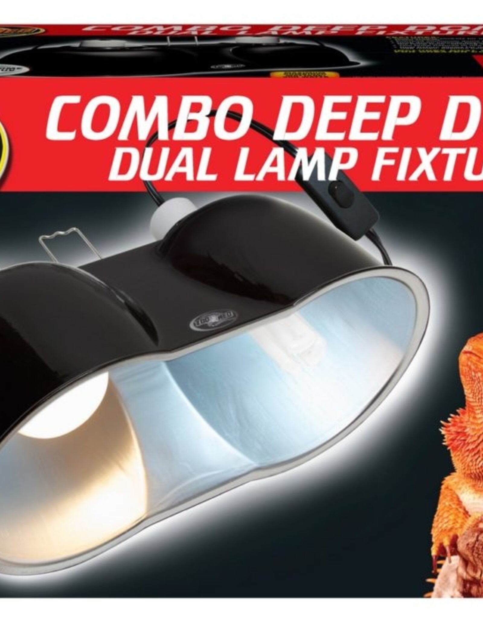 Zoo Med ZOO MED Combo Deep Dome Lamp Fixture 160 watt Fixture