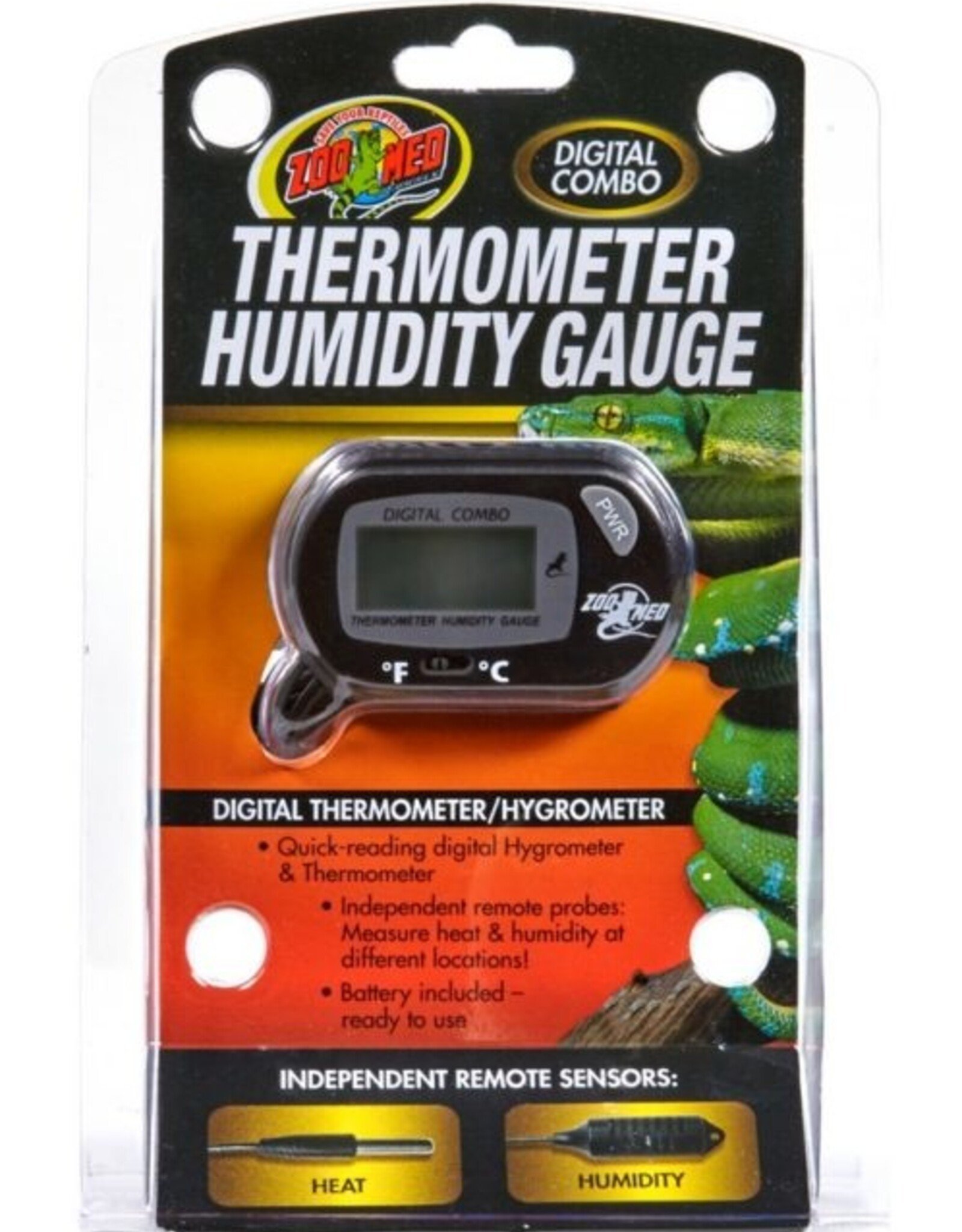 Zoo Med ZOO MED Digital Thermometer/Hygrometer with Temperature and Humidity Guage