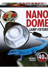Zoo Med ZOO MED Nano Dome Lamp Fixture for 10 Gallons or Smaller Holds up to 40 Watts