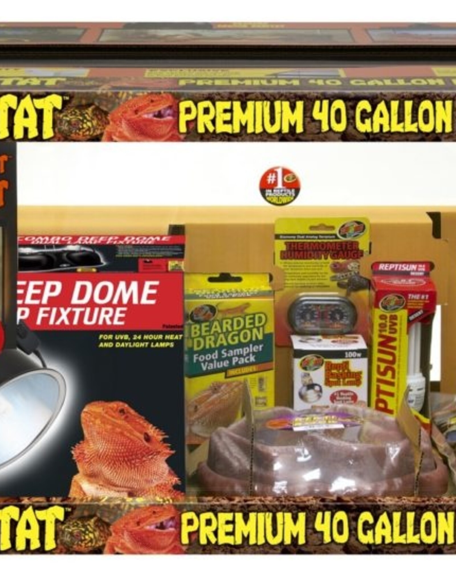 Zoo Med ZOO MED Reptihabitat Terrarium Bearded Dragon Kit