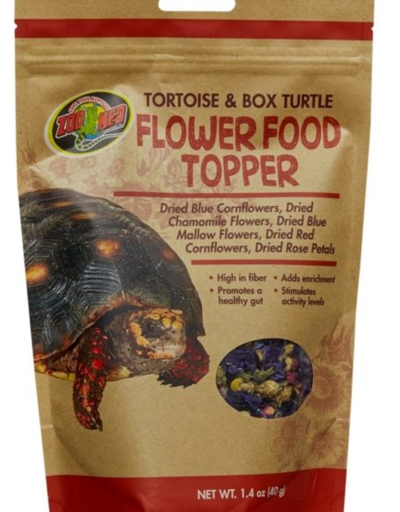 Zoo Med ZOO MED Tortoise and Box Turtle Flower Blend Food Topper