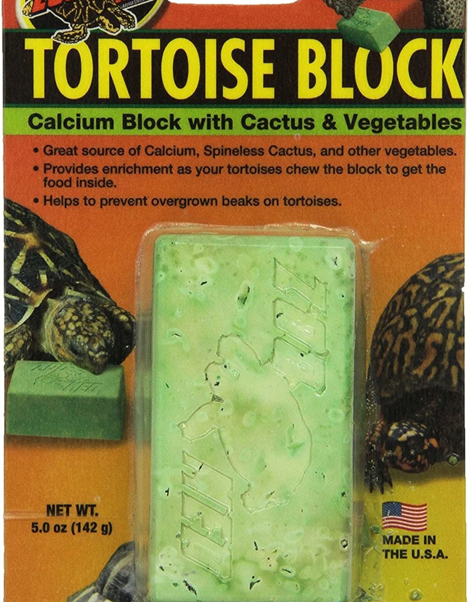 Zoo Med ZOO MED Tortoise Banquet Food and Calcium Block Large