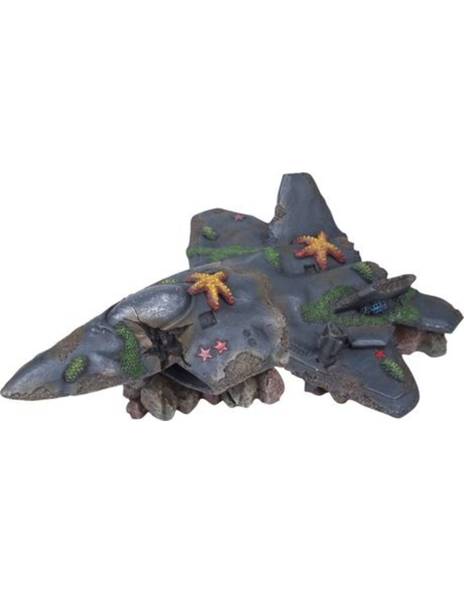 Penn Plax PENN PLAX Deco-Replica Fighter Jet Wreck Scape