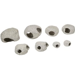 Penn Plax PENN PLAX Granite Hideaways 8 piece Assorted Prepack 4 Sizes 2 of Each