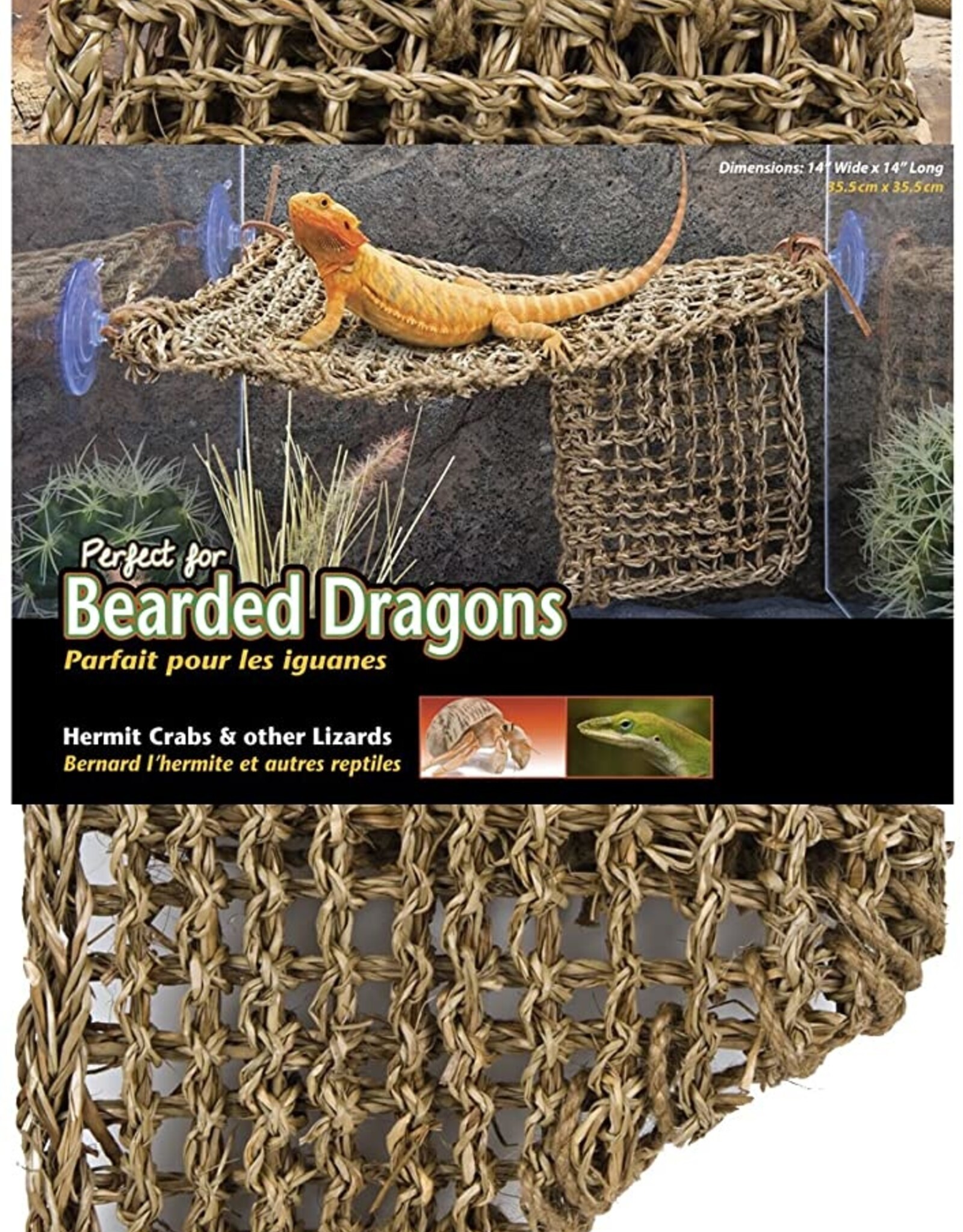 Penn Plax PENN PLAX Natural Lizard Lounger Hammock Corner