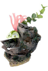 Penn Plax PENN PLAX Small Shipwreck Stern with Plants