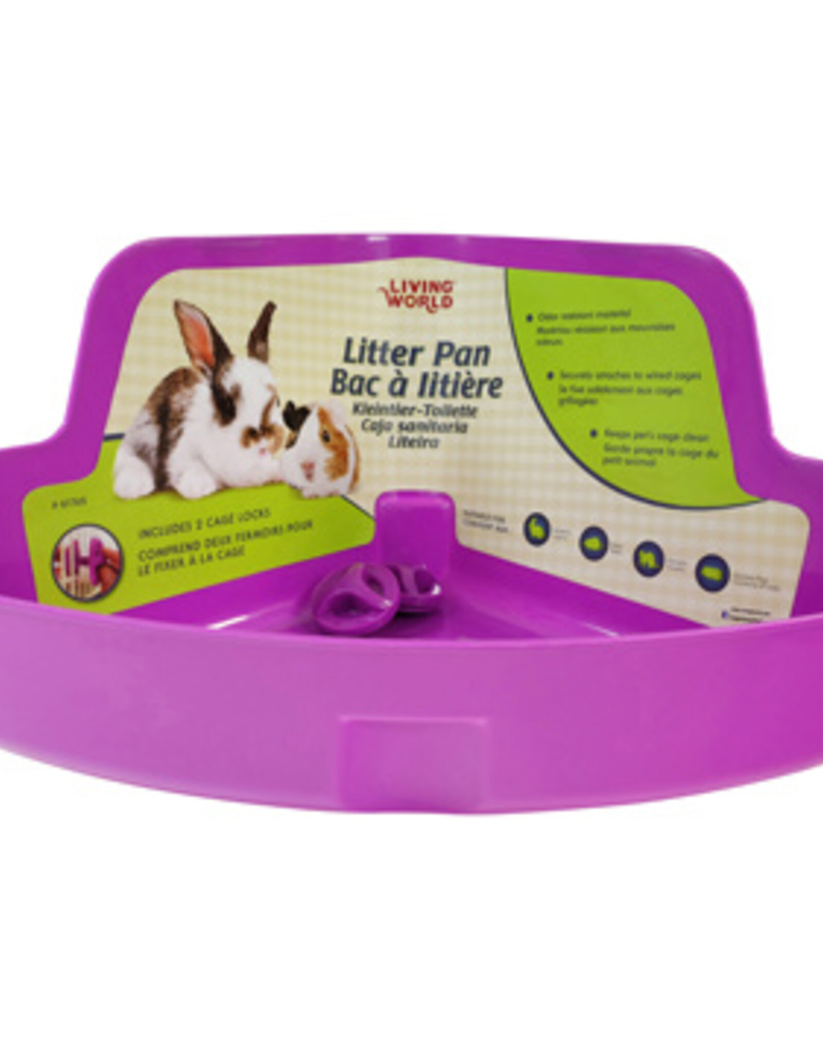 Living World LIVING WORLD Small Animal Litter Box, Purple