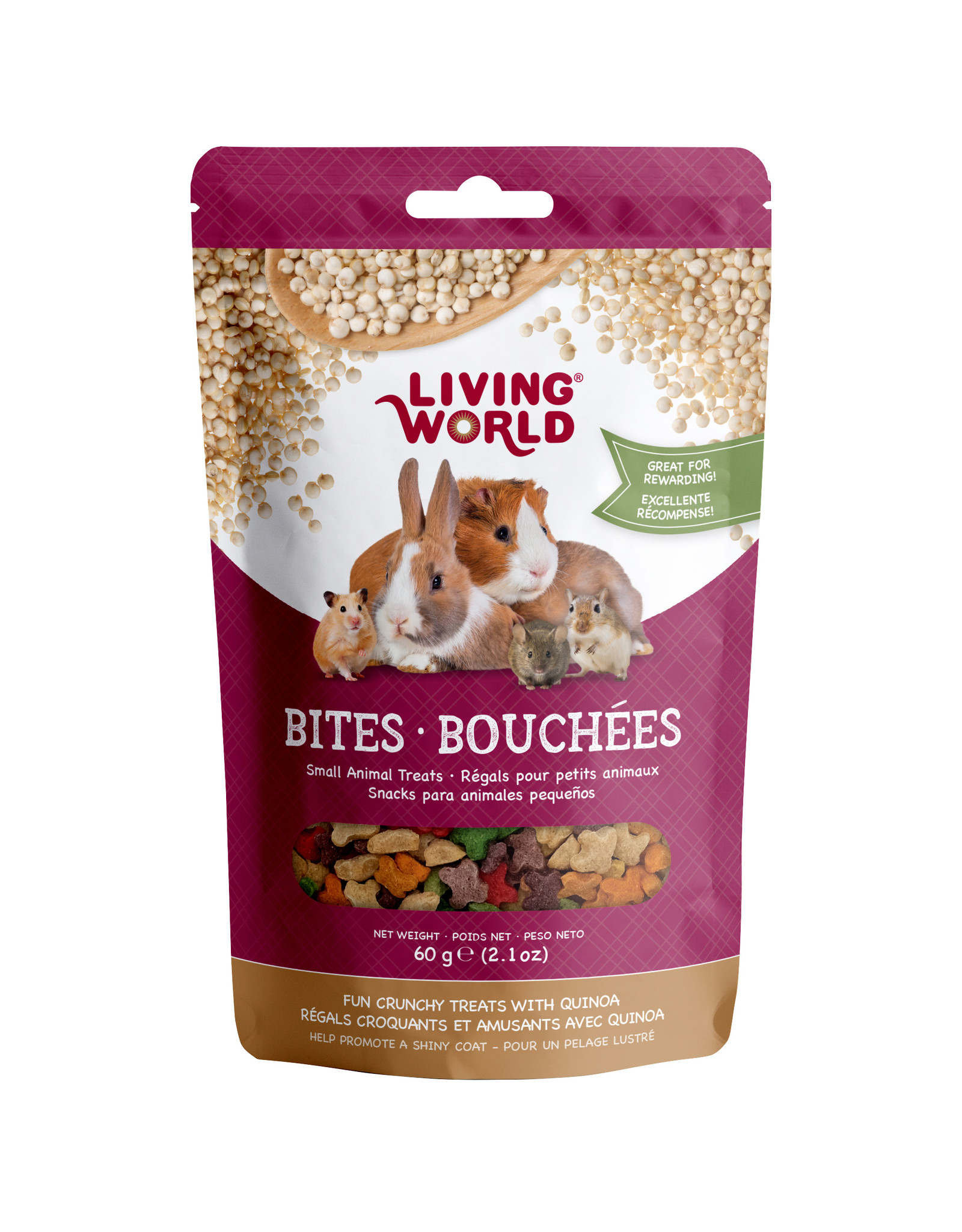 Living World LIVING WORLD Small Animal Quinoa Bites,50g