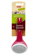 Living World LIVING WORLD Small Animal Slicker Brush, Self-Cleaning
