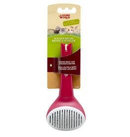 Living World LIVING WORLD Small Animal Slicker Brush, Self-Cleaning