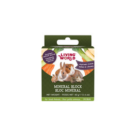 Living World LIVING WORLD Small Animal Mineral Block Vegetable