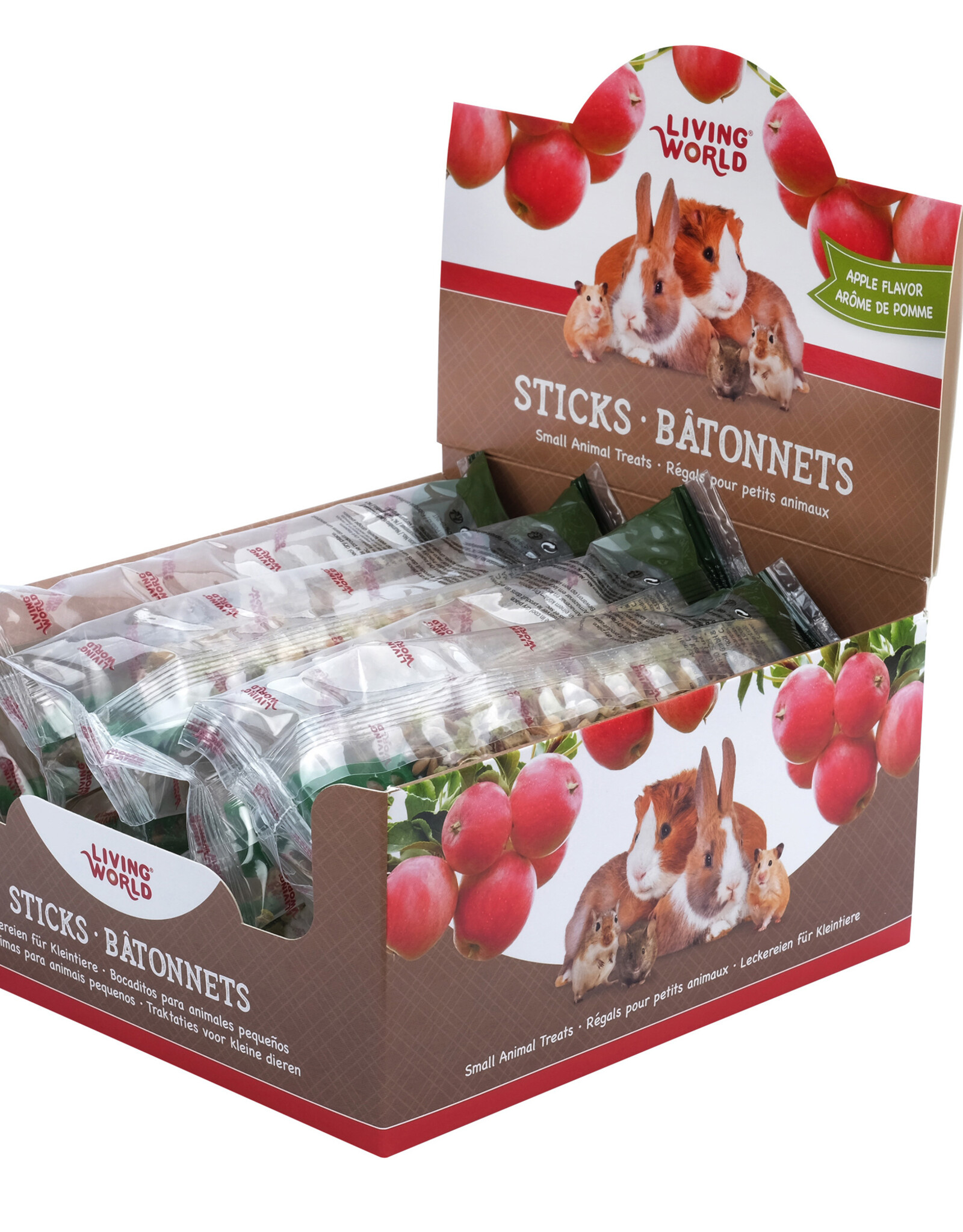 Living World LIVING WORLD Small Animal Sticks Apple 45g