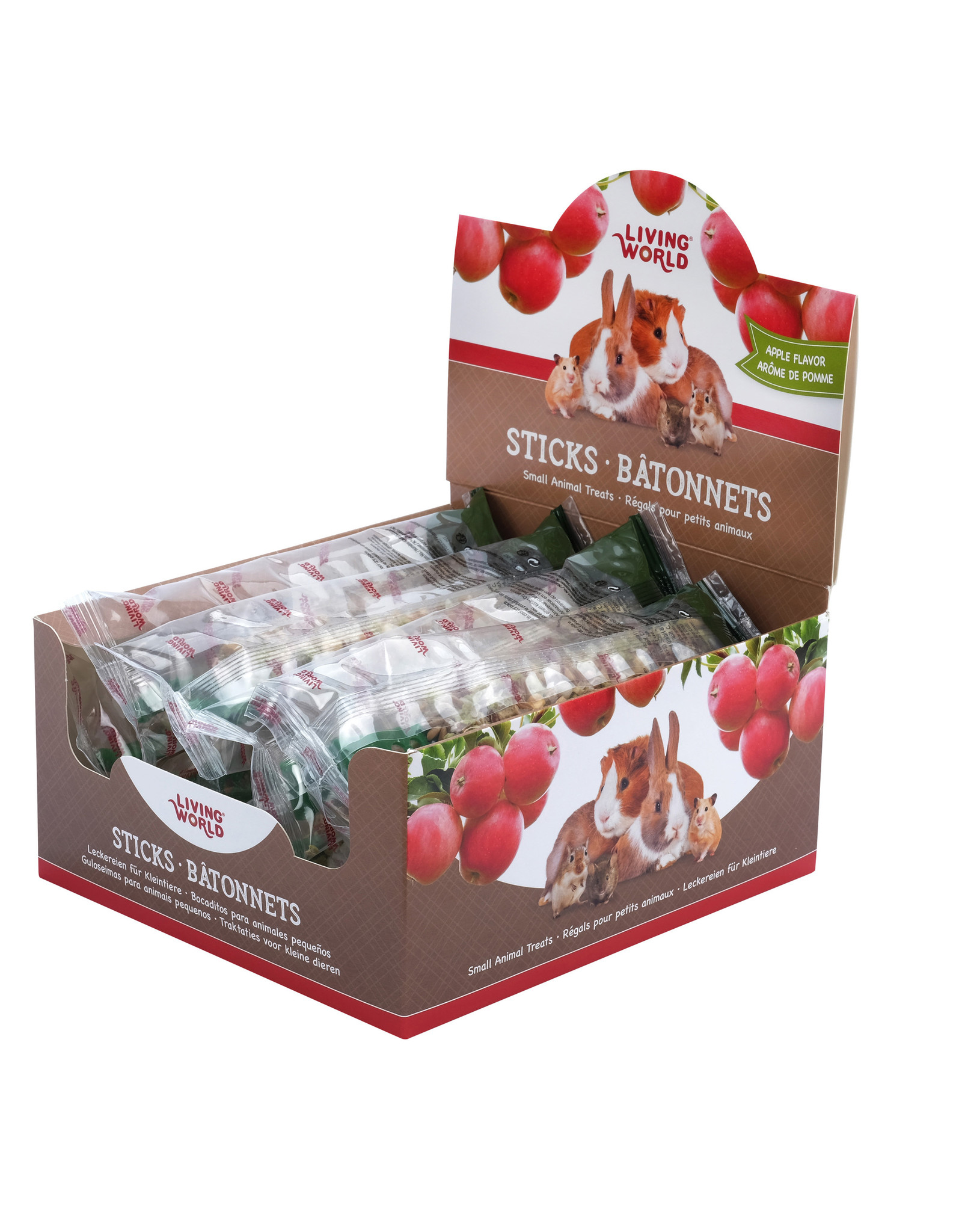 Living World LIVING WORLD Small Animal Sticks Apple 45g