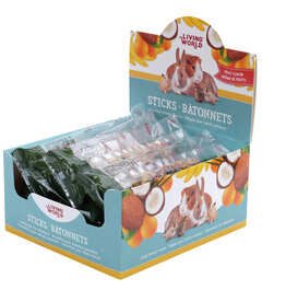 Living World LIVING WORLD Small Animal Sticks Fruit 45g