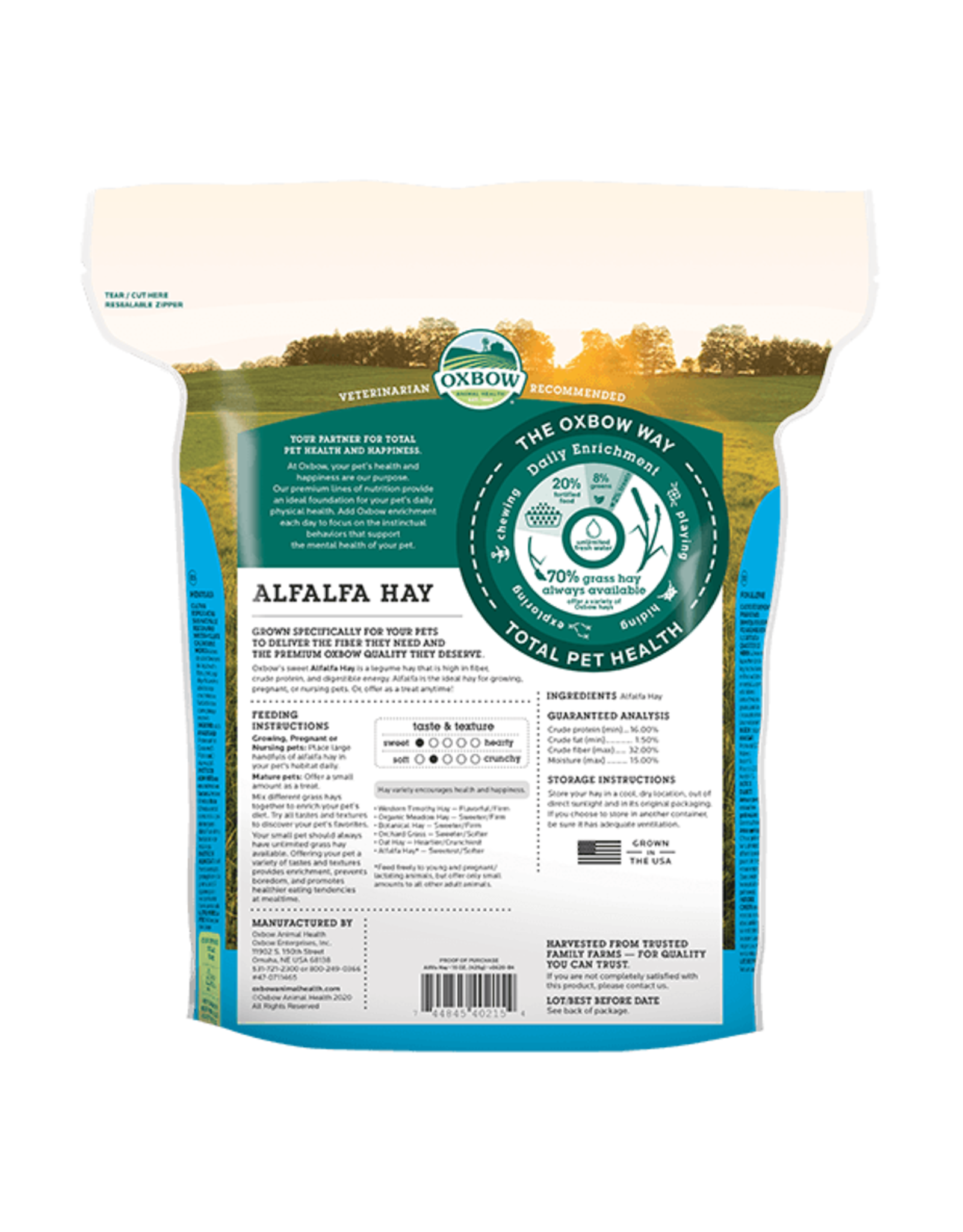 Oxbow OXBOW Alfalfa Hay 15oz Bag