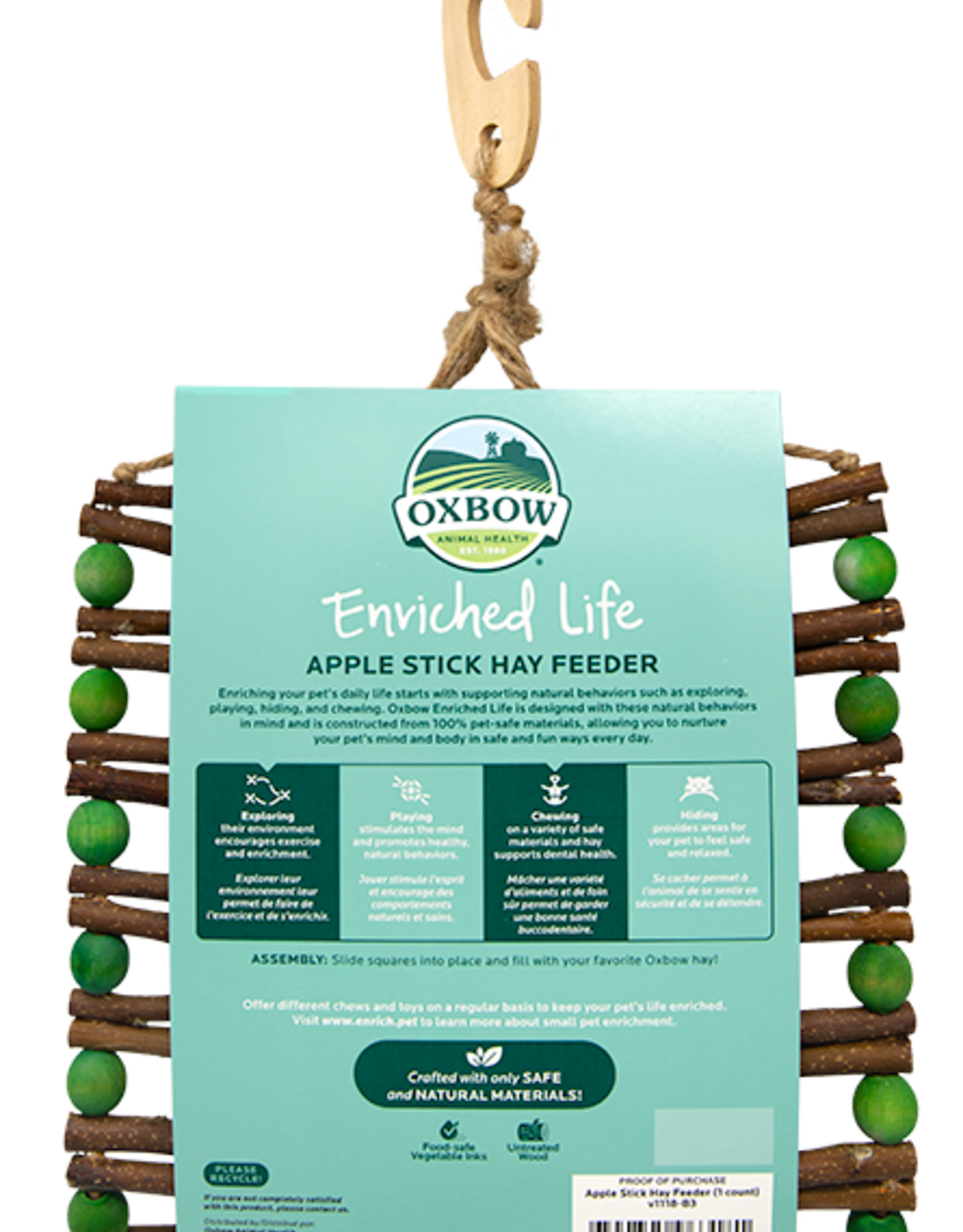 Oxbow OXBOW Enriched Life Apple Stick Hay Feeder