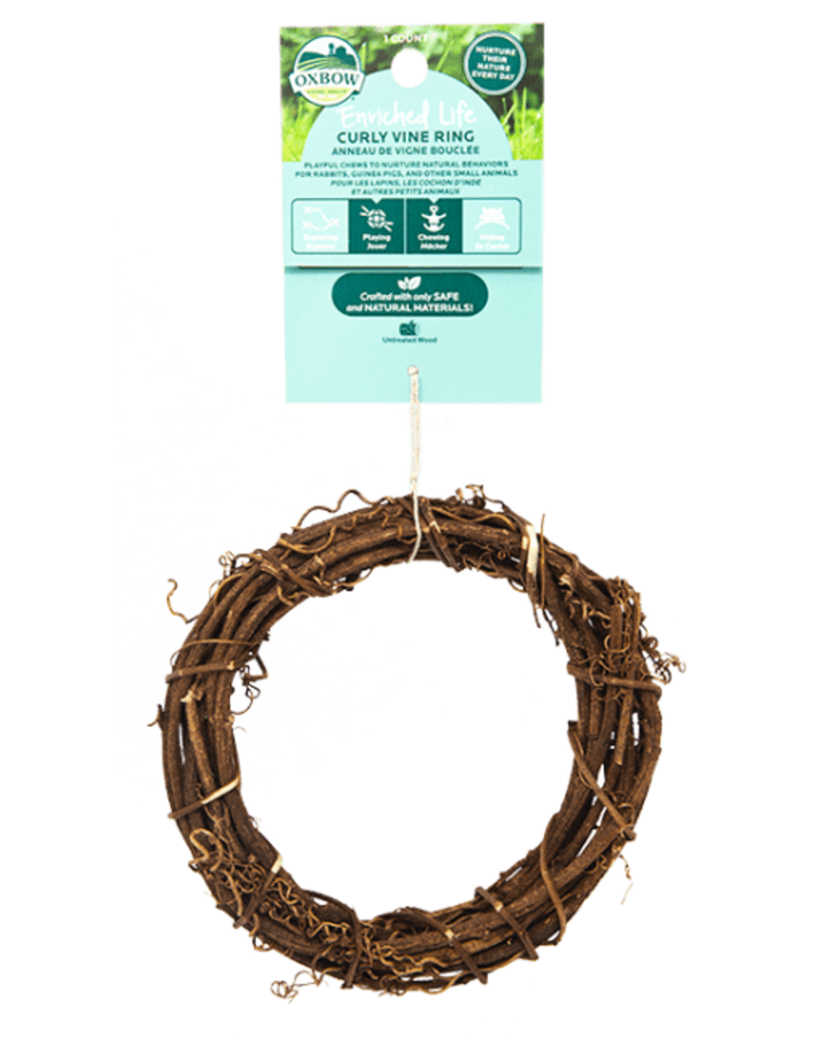 Oxbow OXBOW Enriched Life Curly Vine Ring Natural Untreated Wood Chew