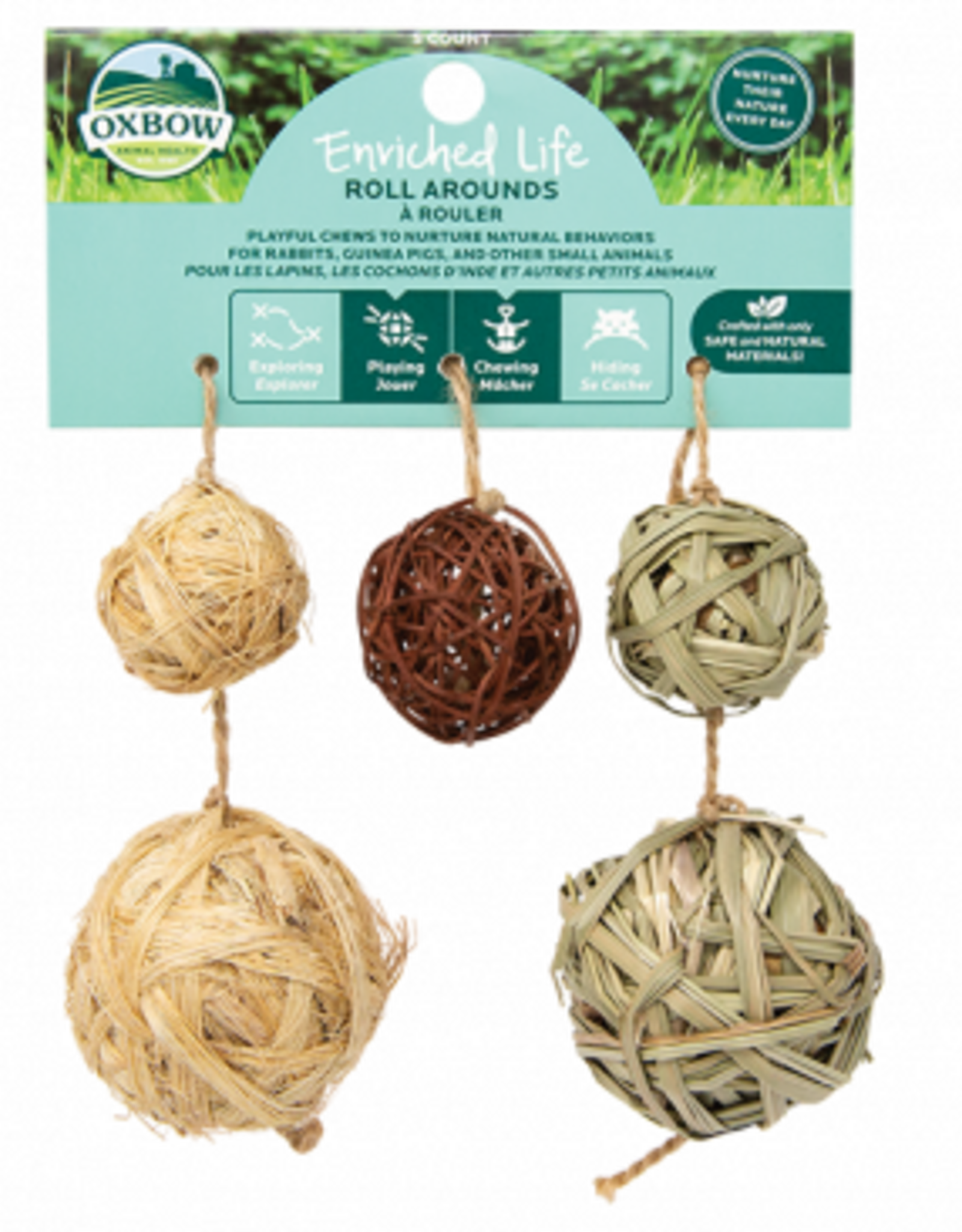 Oxbow OXBOW Enriched Life Roll Arounds 5 count Nautral Chews