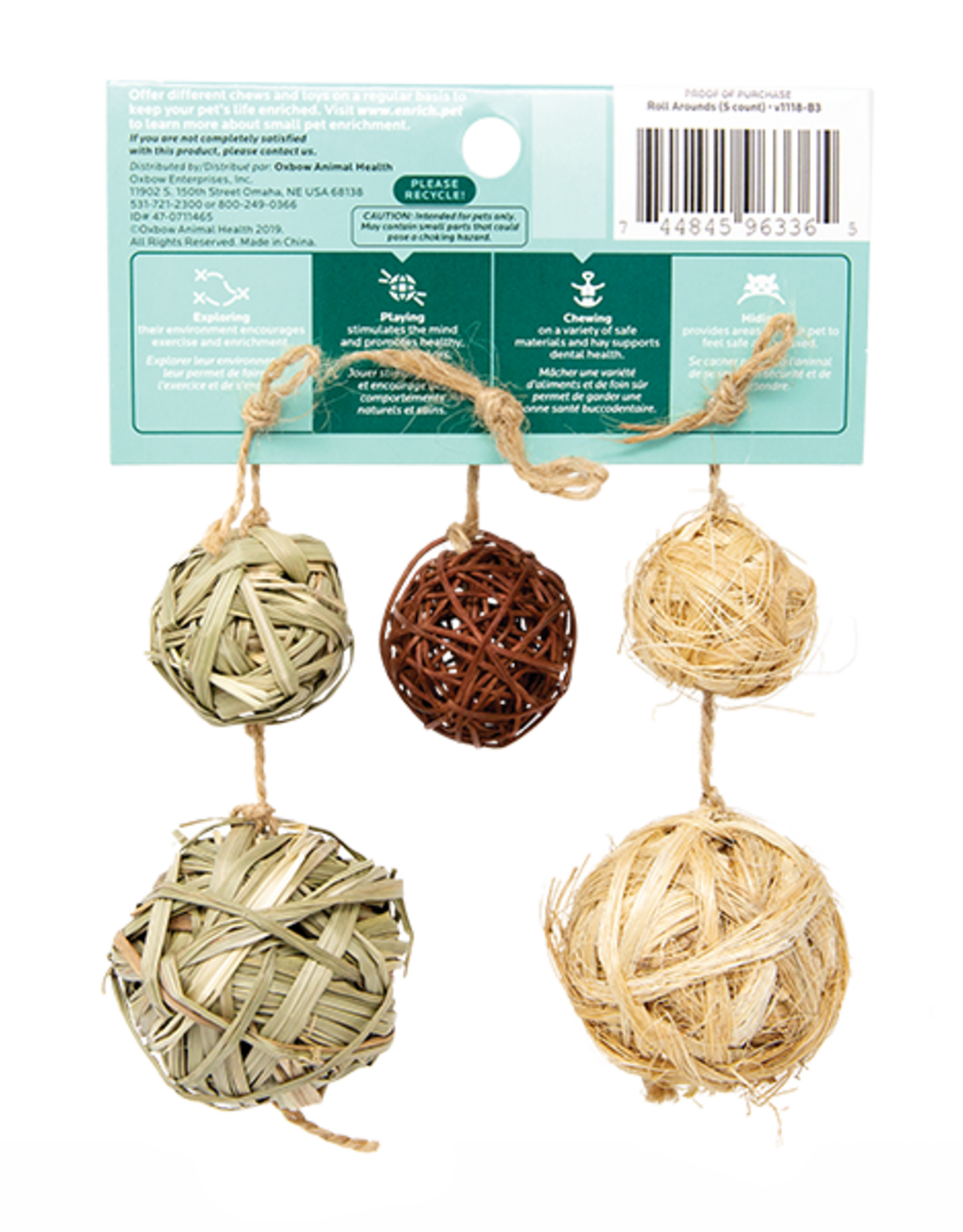 Oxbow OXBOW Enriched Life Roll Arounds 5 count Nautral Chews