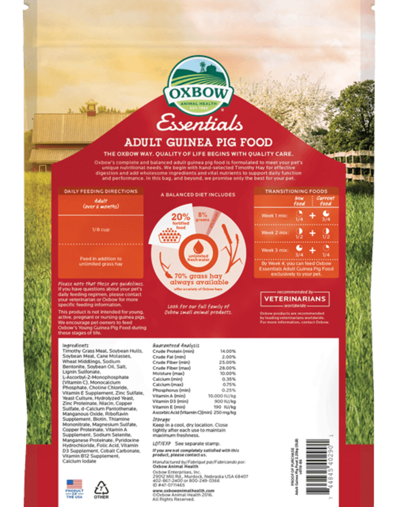 Oxbow OXBOW Essentials Adult Guinea Pig Food