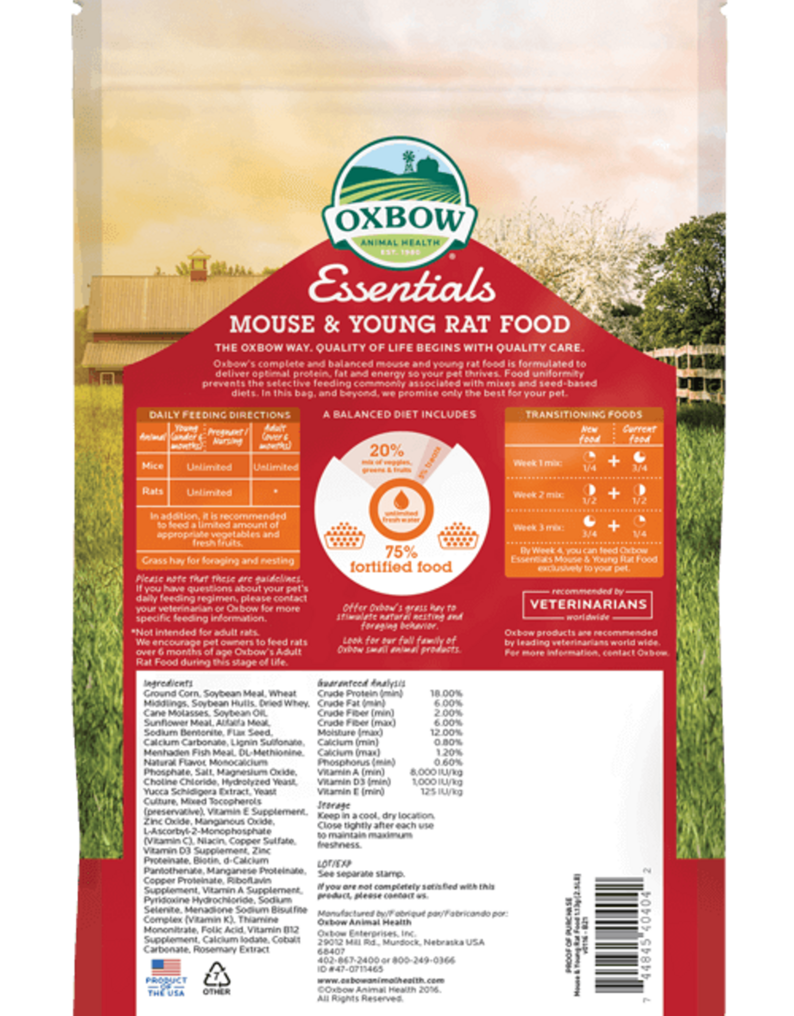 Oxbow OXBOW Mouse and Young Rat Food