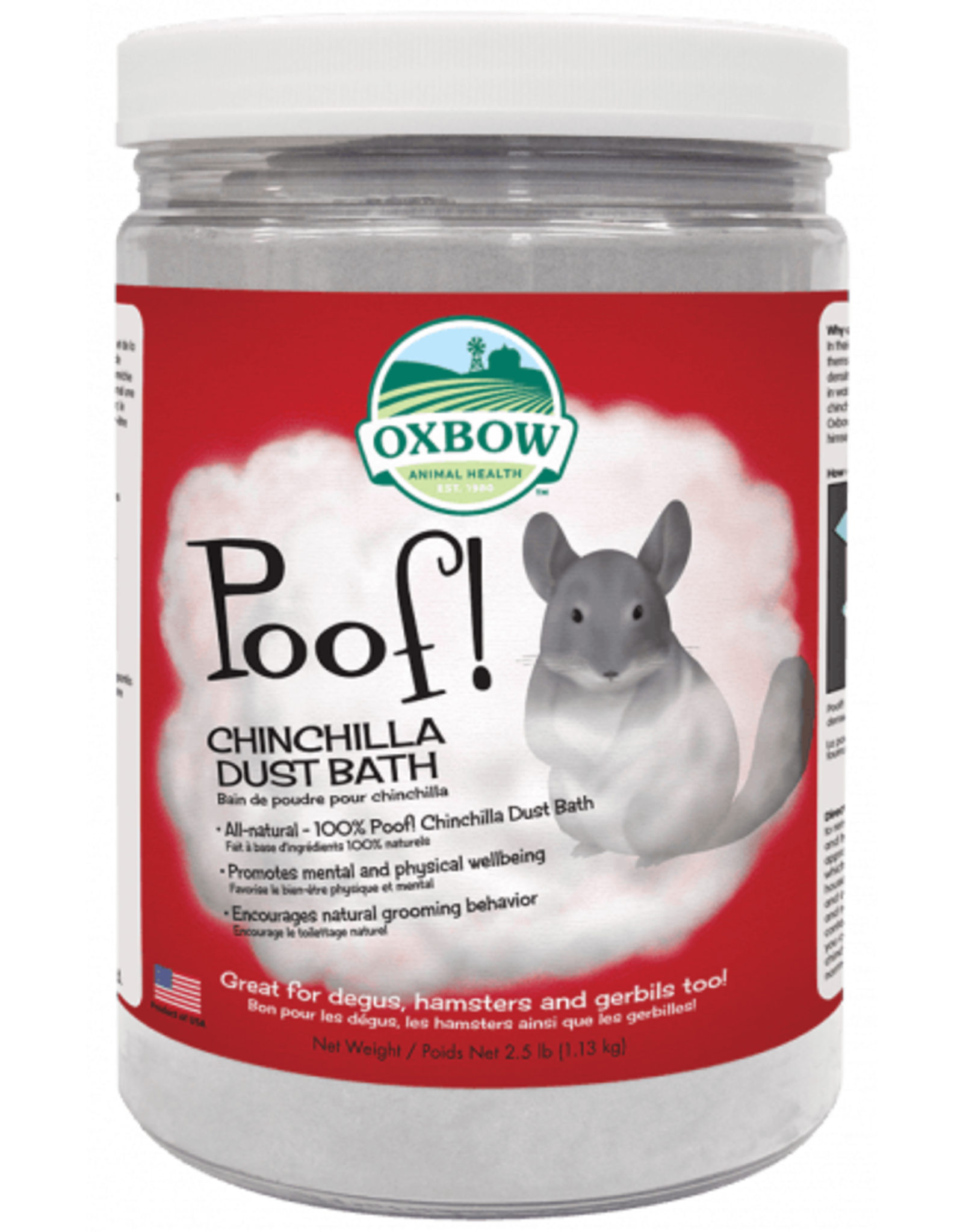 Oxbow OXBOW Poof! Chinchilla dust 2.5lbs