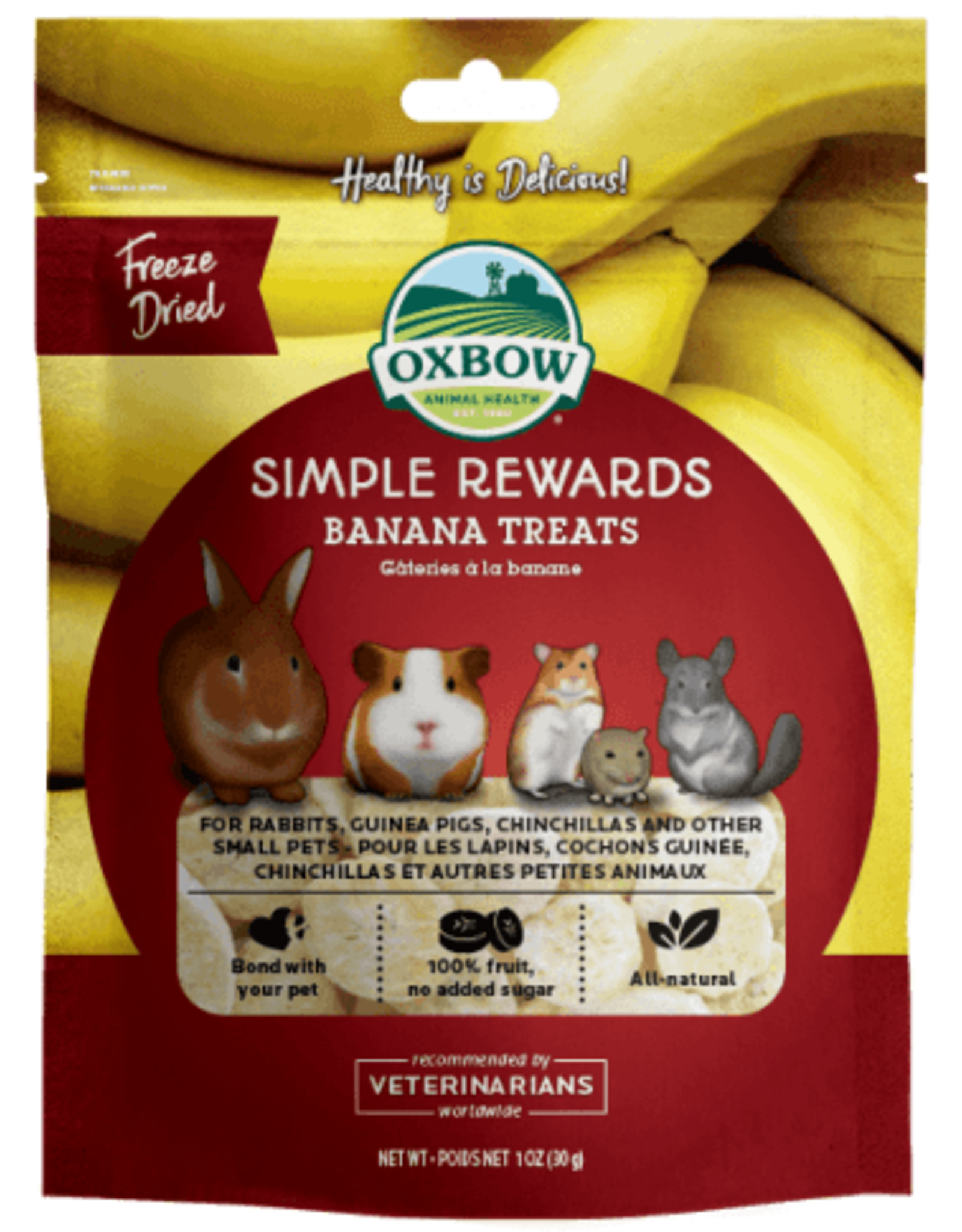 Oxbow OXBOW Simple Rewards Banana Treat 1oz