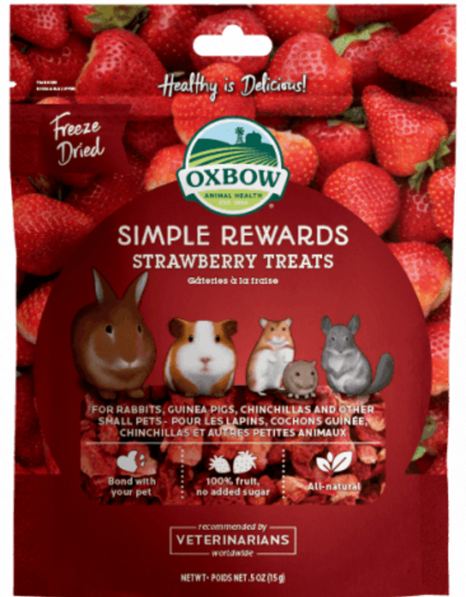 Oxbow OXBOW Simple Rewards Strawberry Treats .5oz
