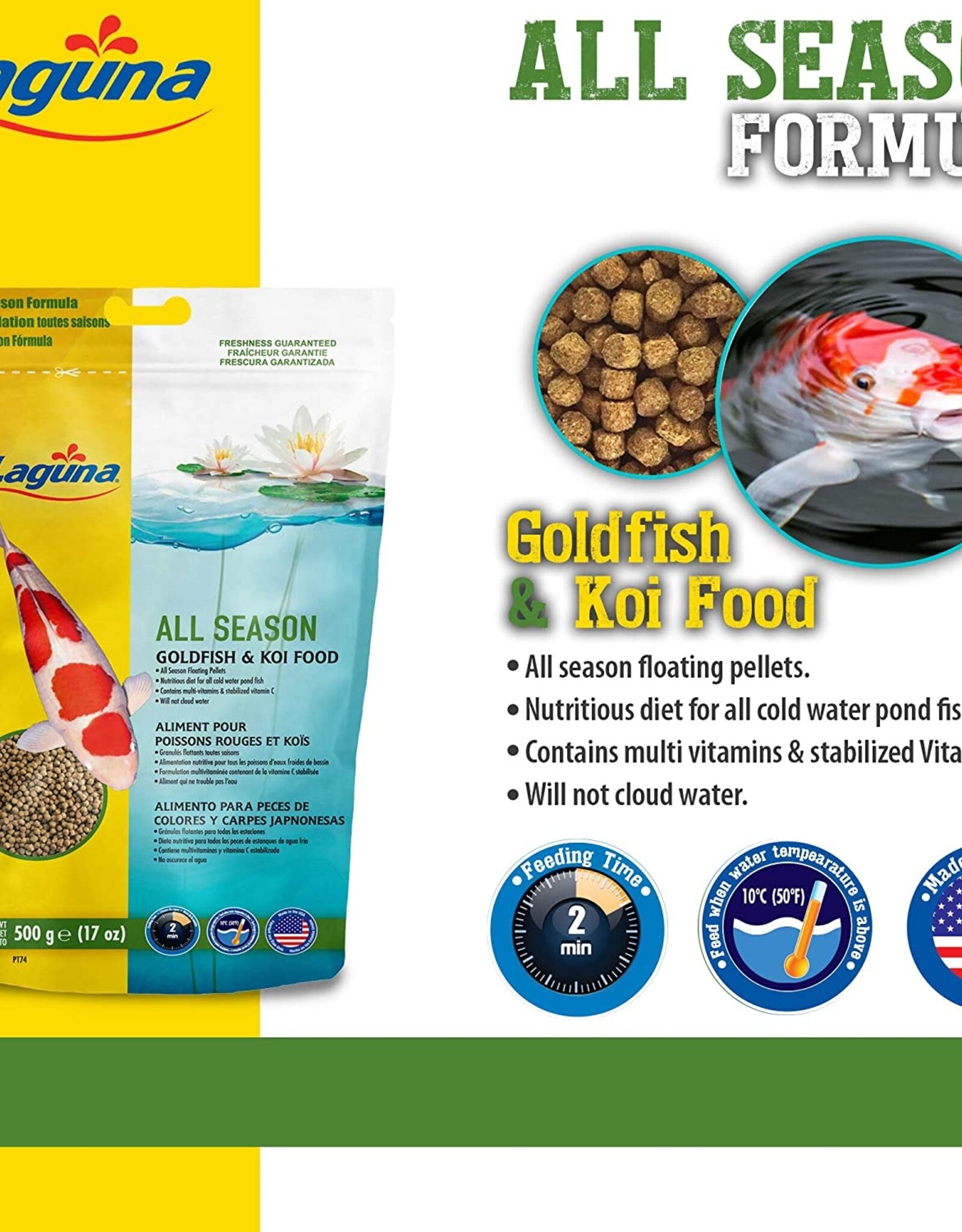 Laguna LAGUNA All Season Goldfish/Koi Floating Food
