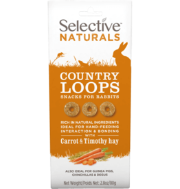 Supreme Pet Foods SELECTIVE NATURALS Country Loops Rabbit Treats Carrot & Timmothy Hay