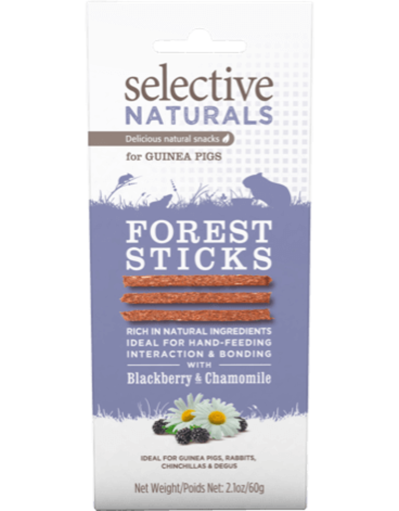 Supreme Pet Foods SELECTIVE NATURALS Forest Sticks Guinea Pig Treats Blackberry & Chamomile