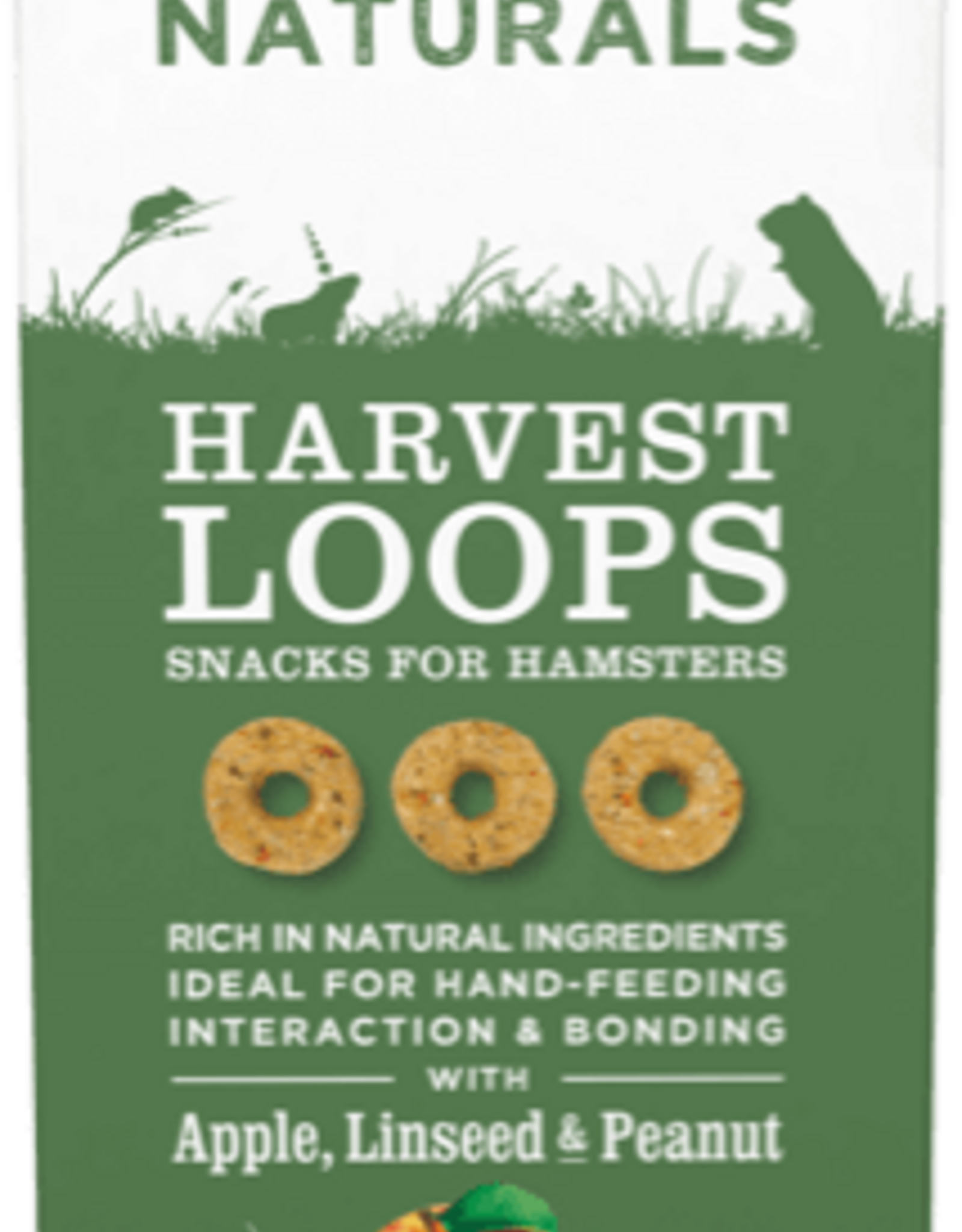 Supreme Pet Foods SELECTIVE NATURALS Harvest Loops Hamster Treats Apple, Linseed & Peanut