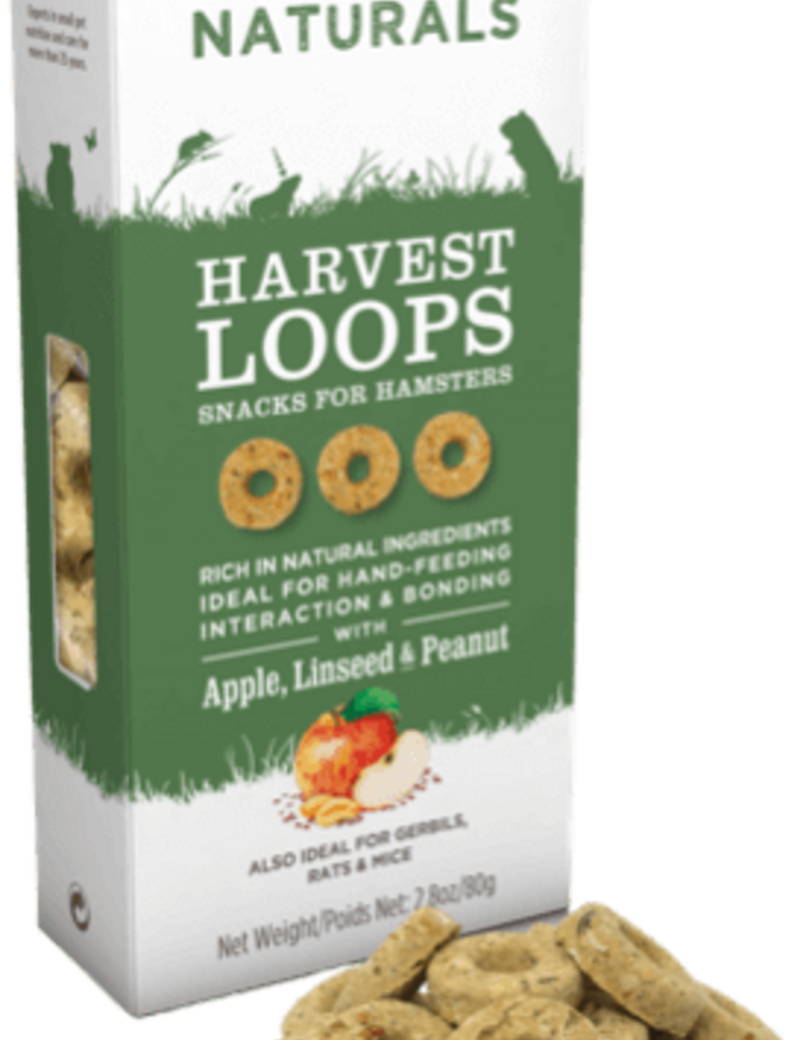 Supreme Pet Foods SELECTIVE NATURALS Harvest Loops Hamster Treats Apple, Linseed & Peanut
