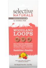 Supreme Pet Foods SELECTIVE NATURALS Woodland Loops Guinea Pig Treats Dandelion & Rosehip