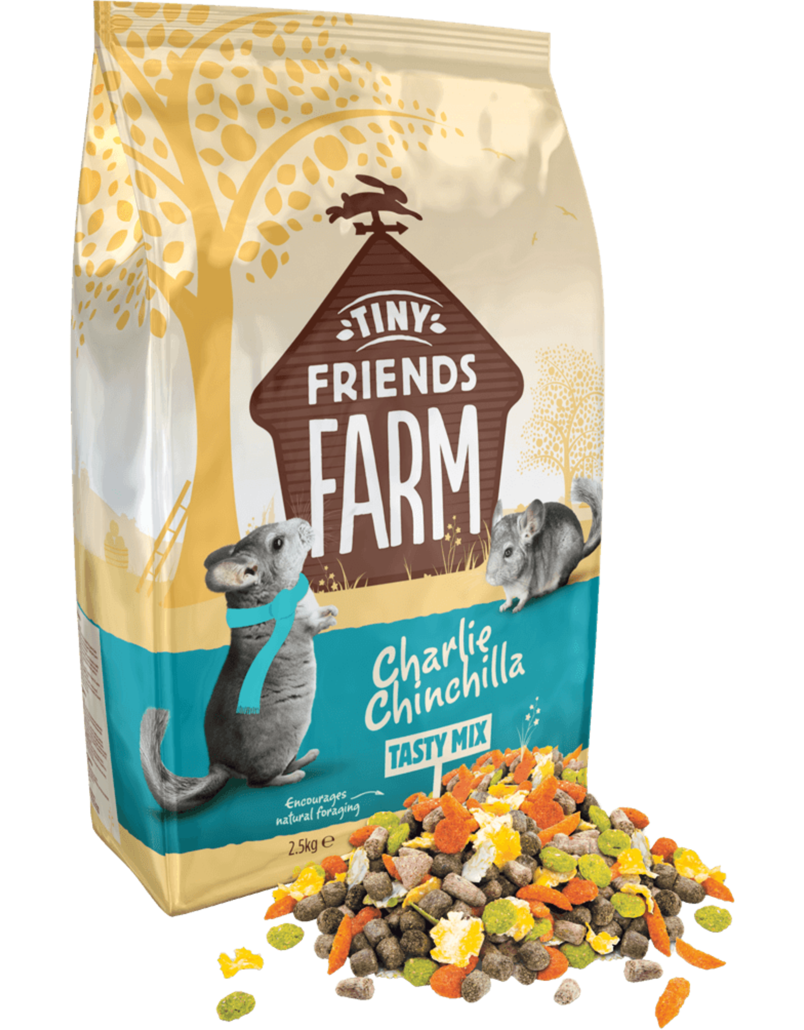 Supreme Pet Foods TINY FRIENDS FARM Charlie Chinchilla Tasty Mix 907g